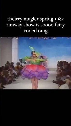 Thierry Mugler Spring 1982 #fashion #fashionindustry #fashionweek #runway #modelover50 #model