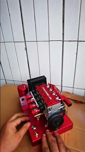 TOYAN FS-L400 14cc Inline 4 Cylinder Four-stroke Water-cooled Nitro Engine#enginediy #engineering