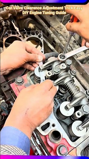 Car Valve Clearance Adjustment Trick Easy DIY Engine Tuning Guide #shorts #mechanic