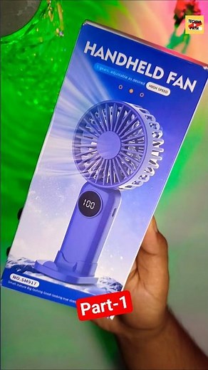 💨 Powerful Mini Handheld Fan for Summer! ☀️ | 5 Speed Portable Rechargeable Fan | #shots #minifan