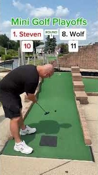 Mini Golf Playoffs ROUND 1, 1. Steven vs 8. Wolf (Holes 5-6) #minigolf #minigolfing #golf #viral
