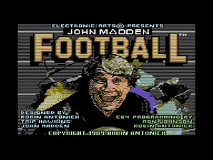 (Gameplay - 3873) John Madden Football (Commodore 64 - 116)