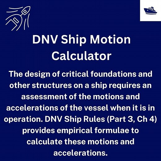 DNV Ship Motion Calculator