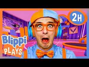 I Play in the Haunted House Playground! 🏚️ BEST OF BLIPPI PLAYS ROBLOX! 🎮 Gaming Videos for Kids