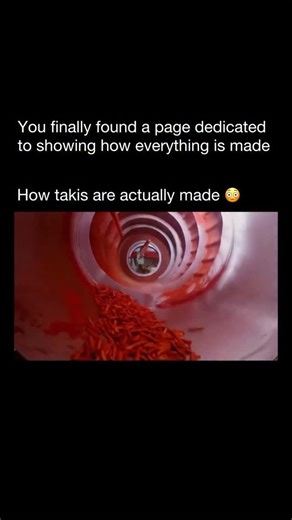 How Everything Is Made | Takis are made by mixing corn flour with water, oil, and salt to form a dough similar to tortilla dough. The dough is flattened, cut into... | Instagram