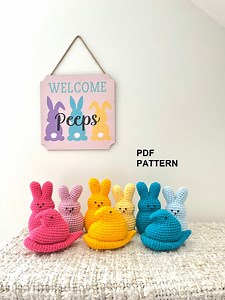 DIY PATTERN - Easter Peeps Bundle - Amigurumi Crochet PDF - Etsy