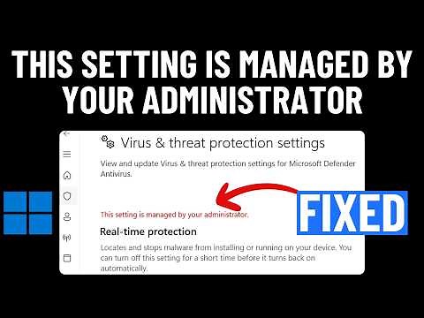 How to Fix This Setting is Managed by Your Administrator in Windows 11