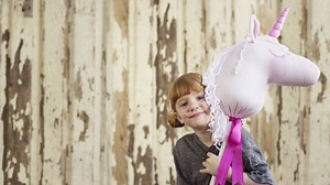 5.5K views · 85 reactions | Today's tutorial is just a little more magical than anything you may have seen before. Join Lia Griffith - Handcraft Your Life as she teaches us how to make a unicorn hobby horse with super-soft Fleece fabric! | Spoonflower | Facebook