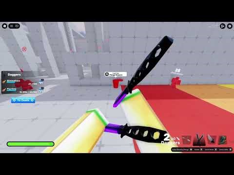 How to use knife and double jump -- Roblox Rivals