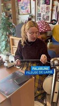 Elle transforme la laine brute en fil fait main 🐑🧶
