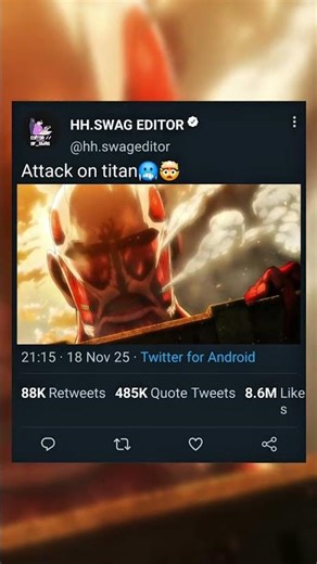 To You, in 2000 Years: The Fall of Shiganshina, Part 1"#anime#shorts