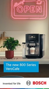 With the 800 Series fully automatic espresso machine, you can change the strength, aroma, and size of each cup, with a touch. | Bosch Home