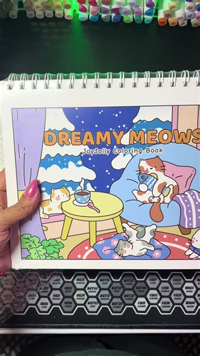 Joy Jolly Crafts! Cute cat book!! #colortok #coloringcommunity #catcoloringbook #february #colorbook