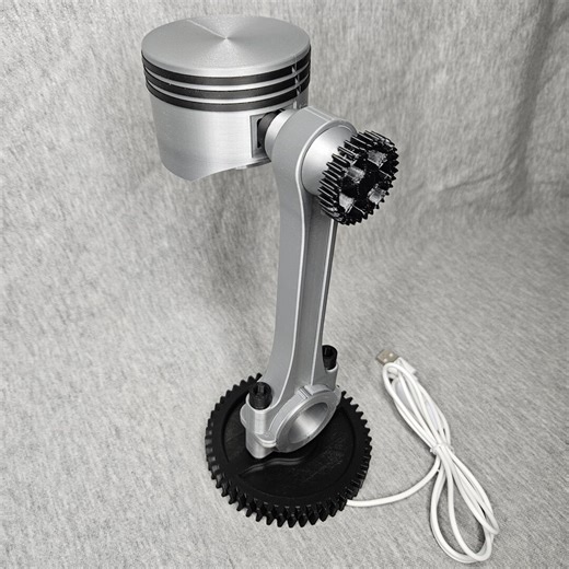 Piston Desk Lamp RGB USB Powered Pivoting Adjustable Night Light Gift Car Enthusiast - Etsy