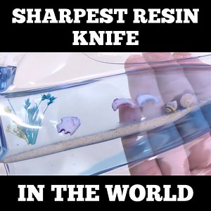 The sharpest resin knife in the world also has a little ocean in it!? How amazing 🙌 🙌 | See More Pets