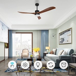 Watch Wood Ceiling Fan with Lights Remote Control on Amazon Live
