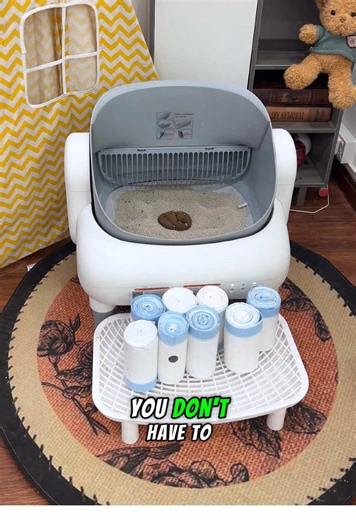 Automatic Self-Cleaning Litter Box for Multiple Cats