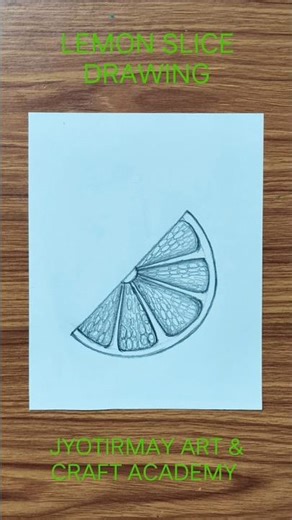 ll Easy Lemon's slice drawing ll