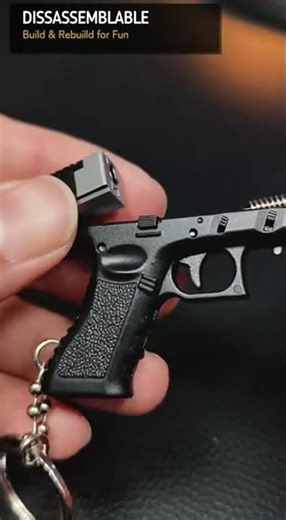Alloy Mini Pistol Model Keychain (1:3) 🔩 Disassembly Collectible | Toylvia™
