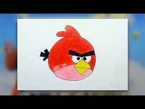 How to Draw a Red Angry Bird in 6 Easy Steps