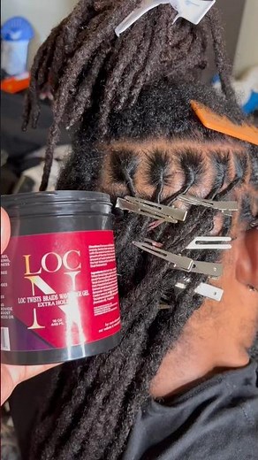 How I Retwist Locs with Loc N Gel⭐️ #AskJoche #loctutorial #locsretwist #locstyles #locngel #SHORTS