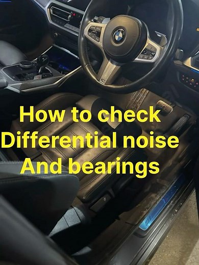 BMW rear differential noise and differential bearing check#automobile #mechanic