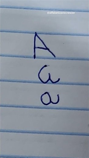 The four types of letters or vowels "A" "a"