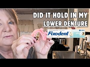 Is this The BEST DENTURE ADHESIVE for Lower Denture Fixodent Pure Strength Review