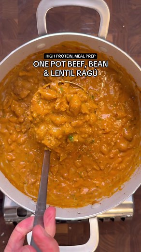 One Pot Beef, Bean & Lentil Ragú Recipe