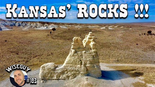 Otherworldly rock formations of western Kansas