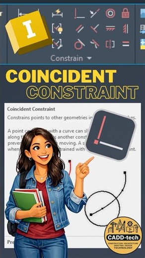 How to use the Coincident Constraint #inventor #inventortutorial #autodeskinventor