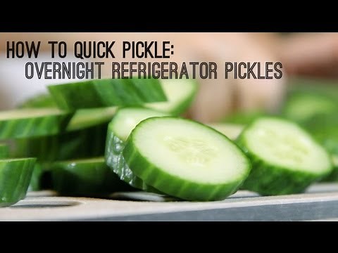 How to Make Quick Pickles: Overnight Refrigerator Pickles