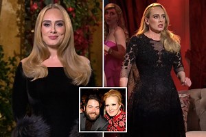 Adele jokes about 2019 divorce during SNL skit that flaunts slim figure