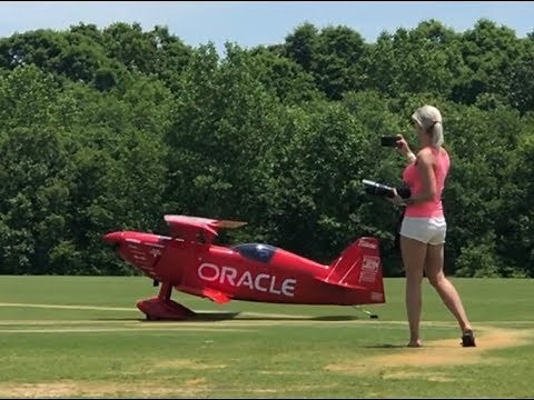 50% RC Pitts With The M-360cc MT 6 Cylinder Kolm Engine at Joe Nall 2019