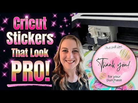 Cricut Print Then Cut Stickers for Small Businesses | Made in Canva