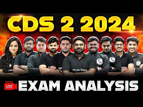 CDS 2 , 2024 Exam Analysis | CDS Live Paper Discussion 🤩
