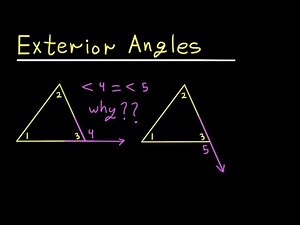 Two Exterior Angles at a Vertex - Here's Why They're Equal