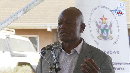 "Musatya kutukwa navana Fadzayi Mahere isu chete ngatiitei basa," says Local Government and Public Works Minister Daniel Garwe during the commissioning of 20 refuse compactors, part of 85-vehicle fleet to tackle Zimbabwe's waste crisis | TechMag.TV