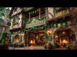 Prancing Pony Inn🍀Lord of The Rings Ambience | St. Patrick’s Day in Middle-earth 💫 Celtic Music