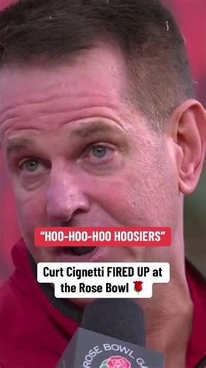 Curt Cignetti FIRED UP After Winning The Rose Bowl 🌹