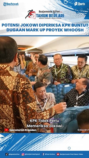 Kata Mahfud MD soal Potensi Jokowi Diperiksa KPK Buntut Dugaan Mark Up Proyek Kereta Cepat Whoosh BANJARMASINPOST.CO.ID - Mantan Menko Polhukam Mahfud MD menanggapi soal potensi KPK memeriksa Presiden ke-7 Joko Widodo (Jokowi) terkait dugaan mark up proyek kereta cepat Whoosh. Mahfud mengatakan secara yuridis, KPK bisa meminta keterangan Jokowi terkait proyek kereta cepat yang dibangun semasa pemerintahannya saat menjadi presiden. Karena menurut Mahfud pada dasarnya semua orang memiliki keduduka