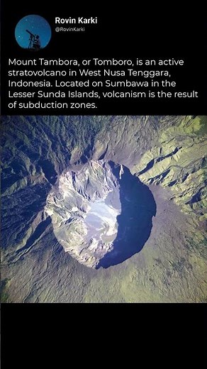 Caldera of Mount Tambora