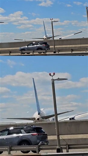 Plane collides with bakery delivery truck during landing at Newark Airport