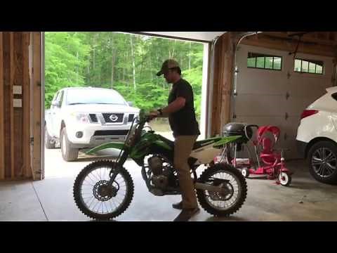 KLX140L BBR fork spring install