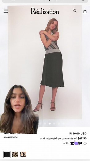 Realisation Par vs Reformation Silk Midi Skirt Comparison