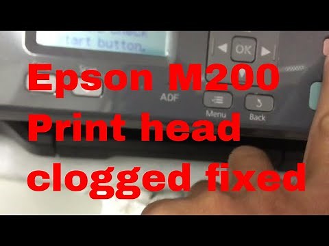How to fixed Epson M200 Copy Print no letters come out 100% working