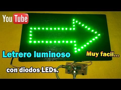 Como hacer letreros luminosos con LEDs | Muy fácil.