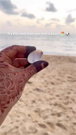 Sea she DIY 😱🐚🌊 || #beachdiy #beachdate #beachidea #artandcraft #diyseashell #seashelldiy