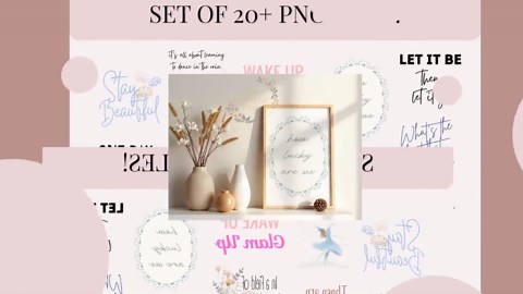 Inspirational, Positivity, Mood-boosting PNG Graphics Bundle (digital Download) - Etsy