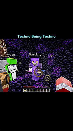 Techno Being Techno 🤠|| #shorts #technoblade #dream #quackity